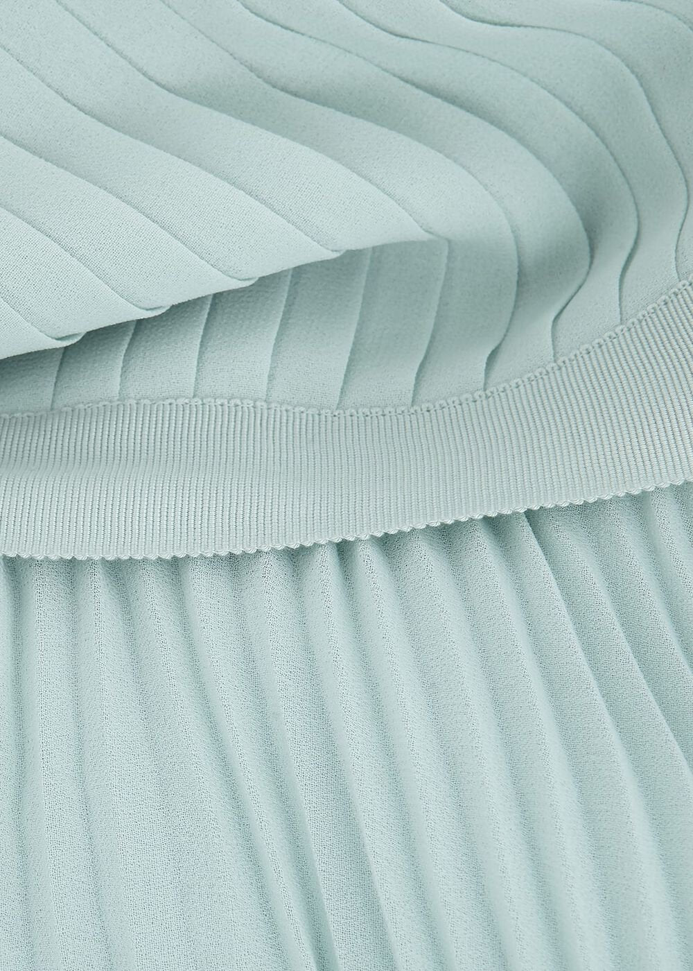 Belle Pleat Dress - Pale Blue