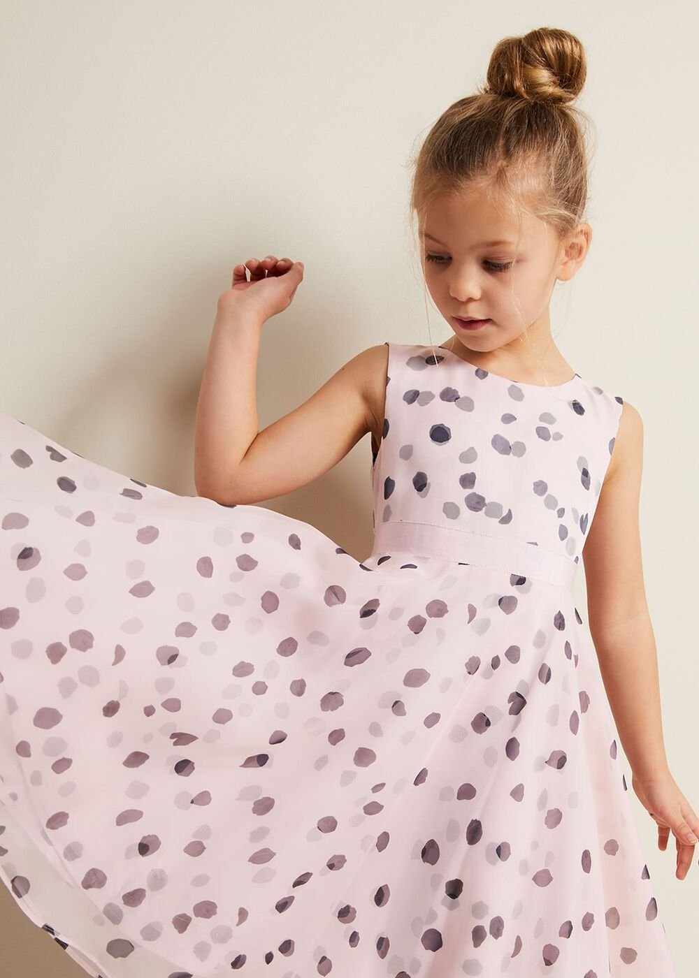 Megura Polka Dot Fit And Flare Dress - Multi-Coloured