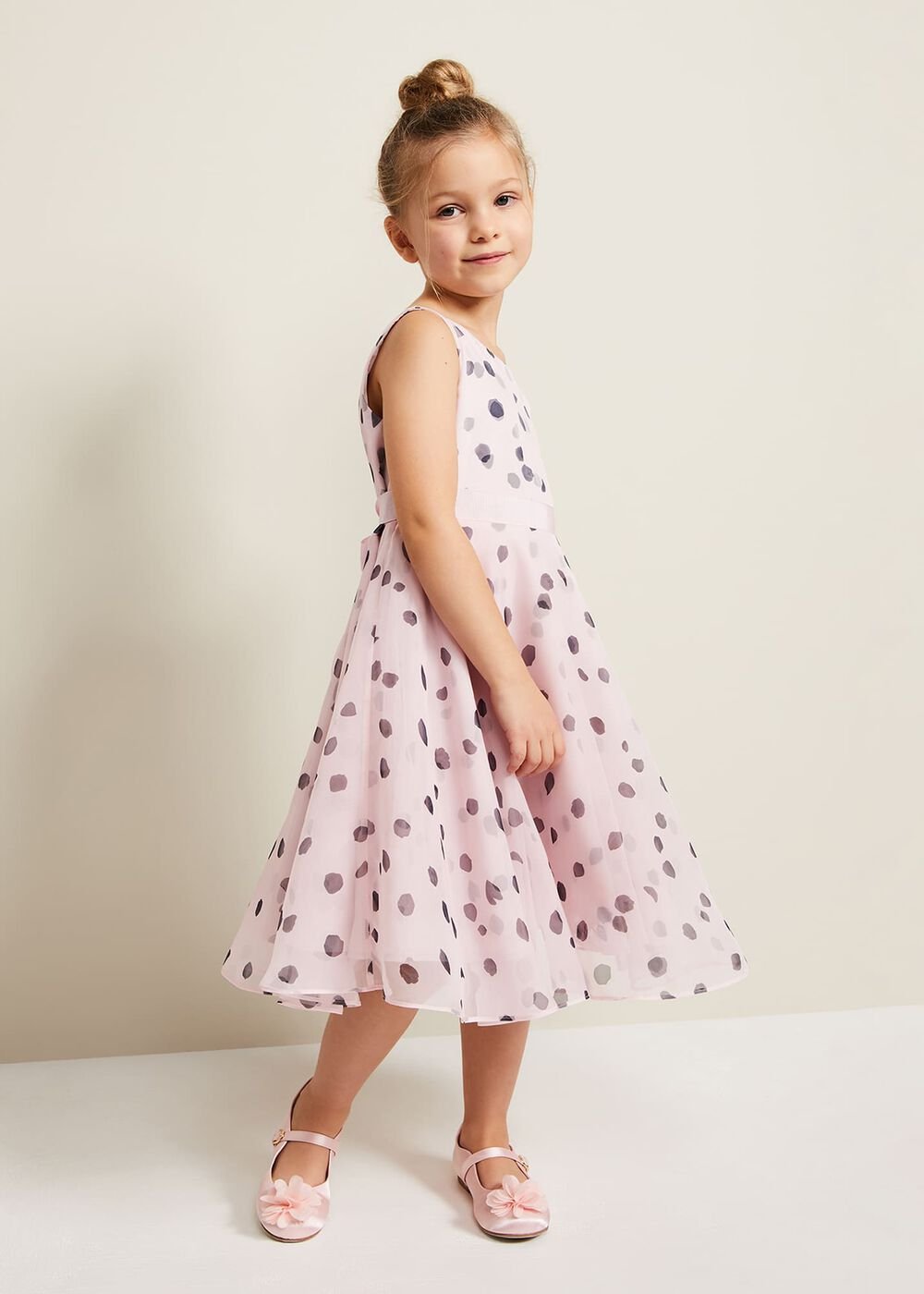 Megura Polka Dot Fit And Flare Dress - Multi-Coloured