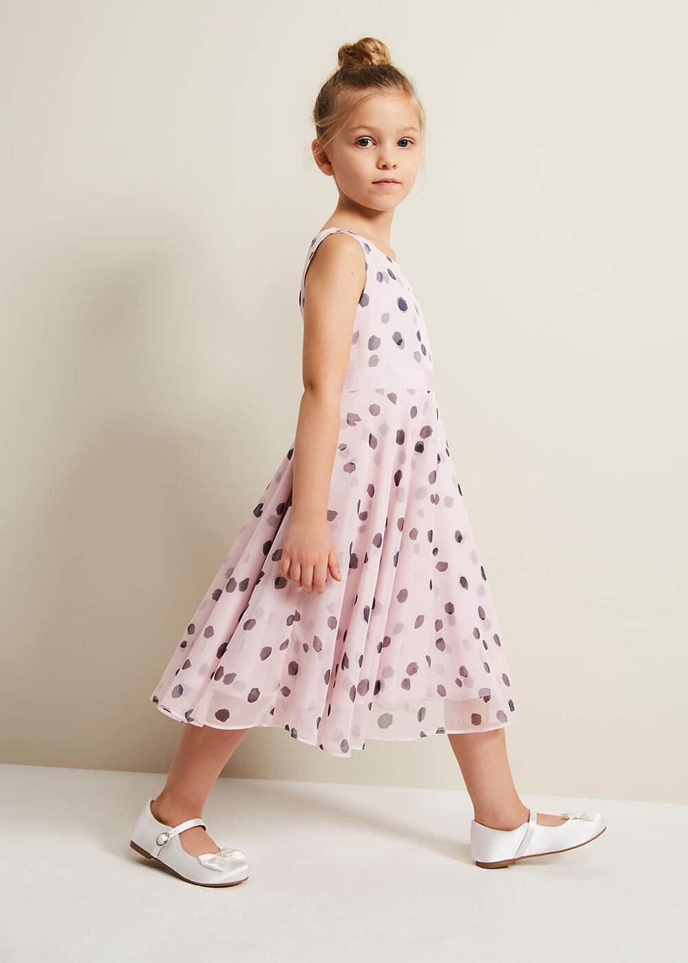 Megura Polka Dot Fit And Flare Dress - Multi-Coloured