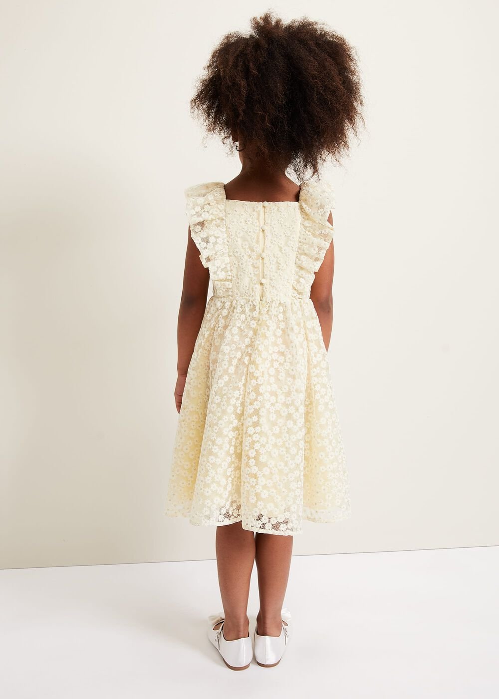 Daisy Smock Dress - Yellow