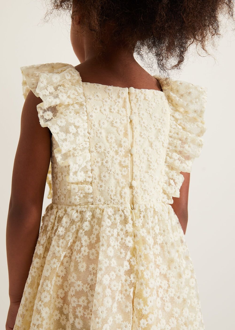 Daisy Smock Dress - Yellow
