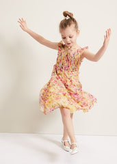 Aurora Print Shimmer Dress - Multi-Coloured