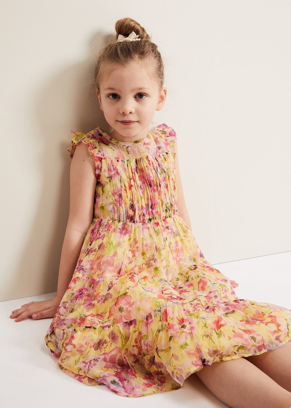 Aurora Print Shimmer Dress - Multi-Coloured