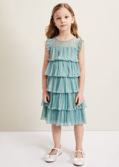Destiny Plisse Dress - Green