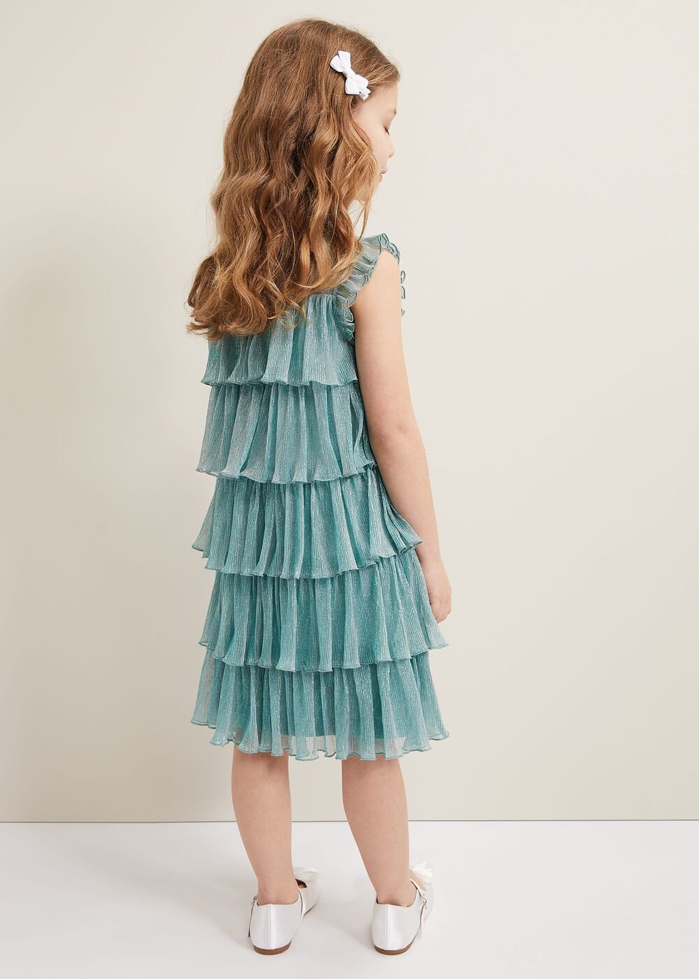 Destiny Plisse Dress - Green