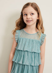Destiny Plisse Dress - Green