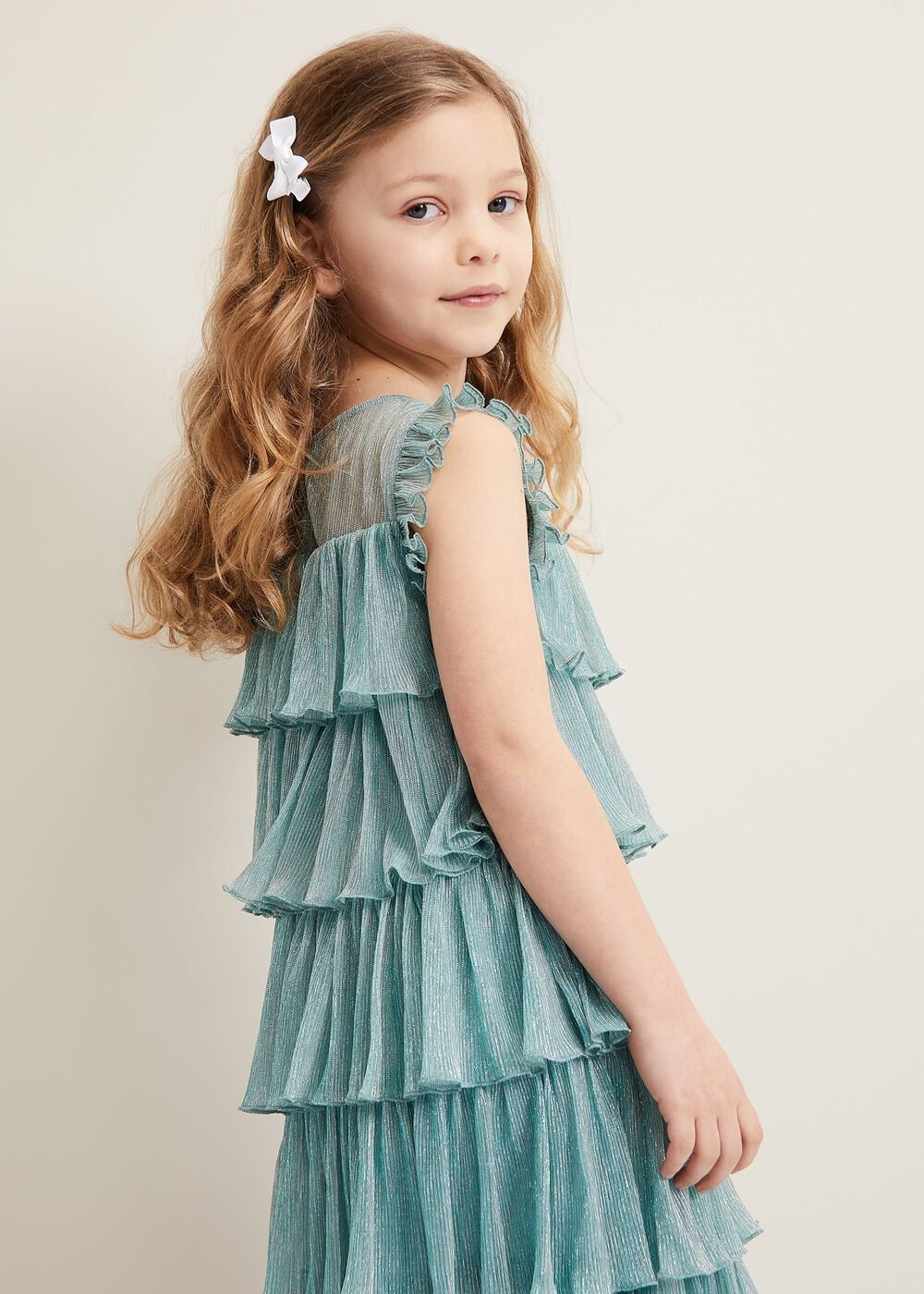 Destiny Plisse Dress - Green