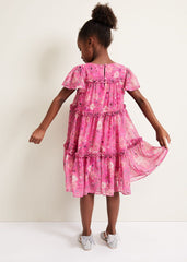 Isabela Floral Smock Dress - Multi-Coloured