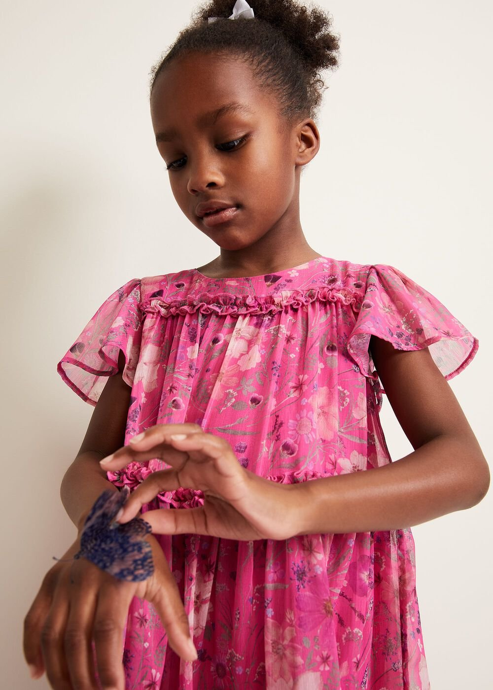 Isabela Floral Smock Dress - Multi-Coloured