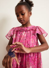 Isabela Floral Smock Dress - Multi-Coloured