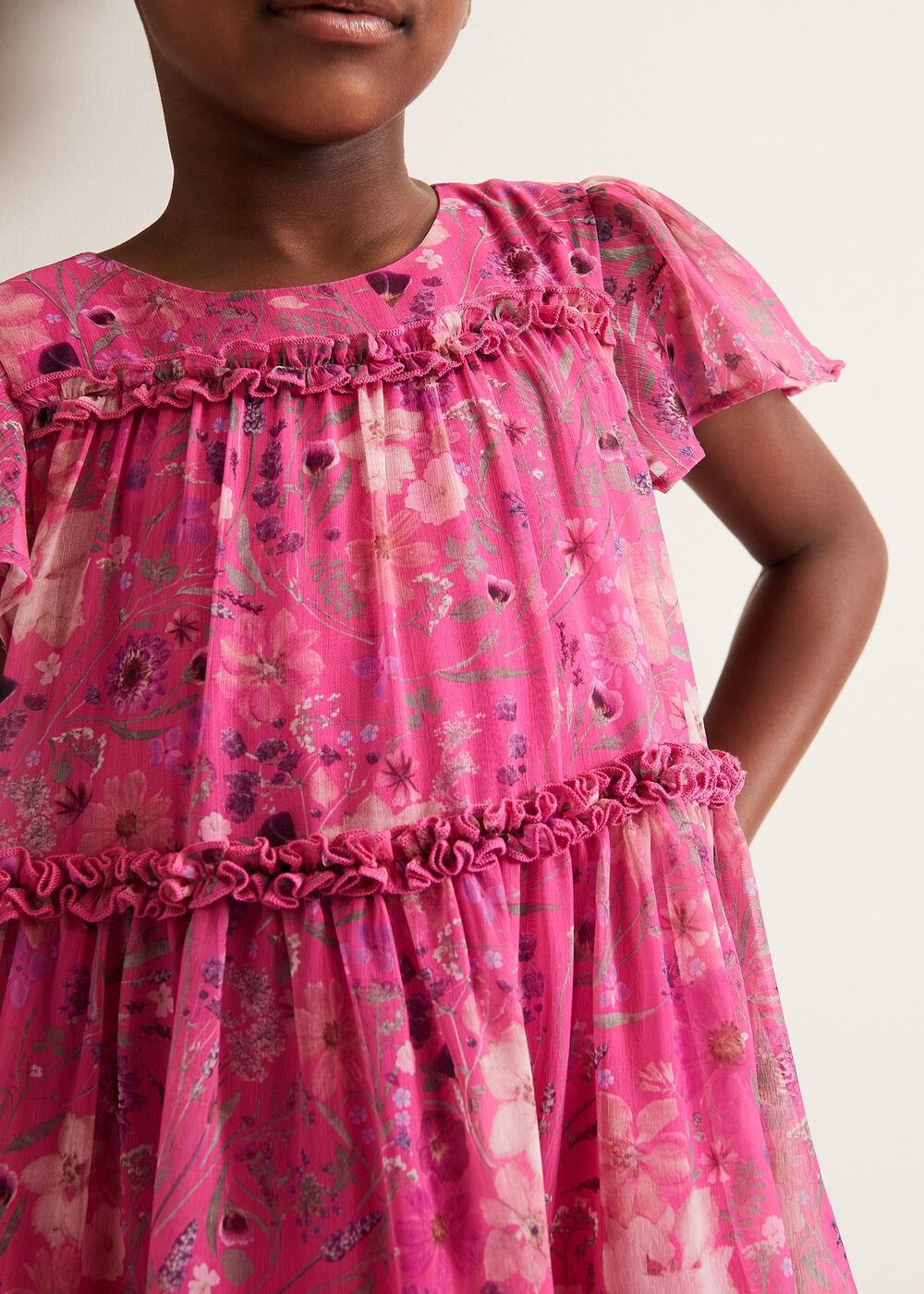 Isabela Floral Smock Dress - Multi-Coloured