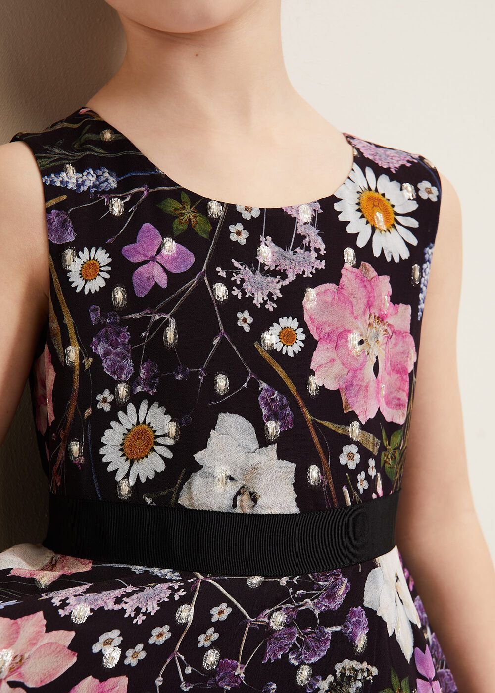 Remy Floral Shimmer Dress - Multi-Coloured