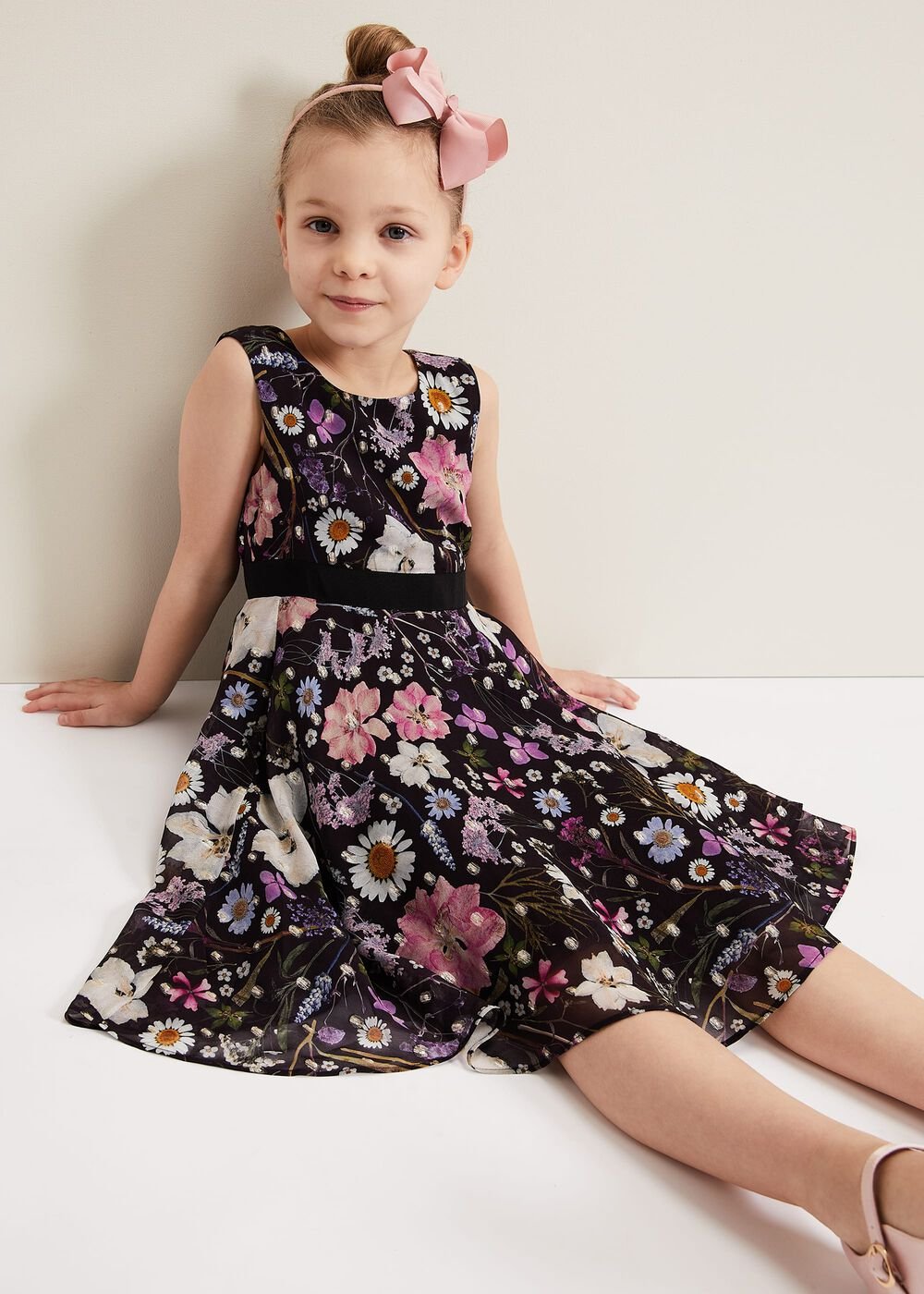 Remy Floral Shimmer Dress - Multi-Coloured