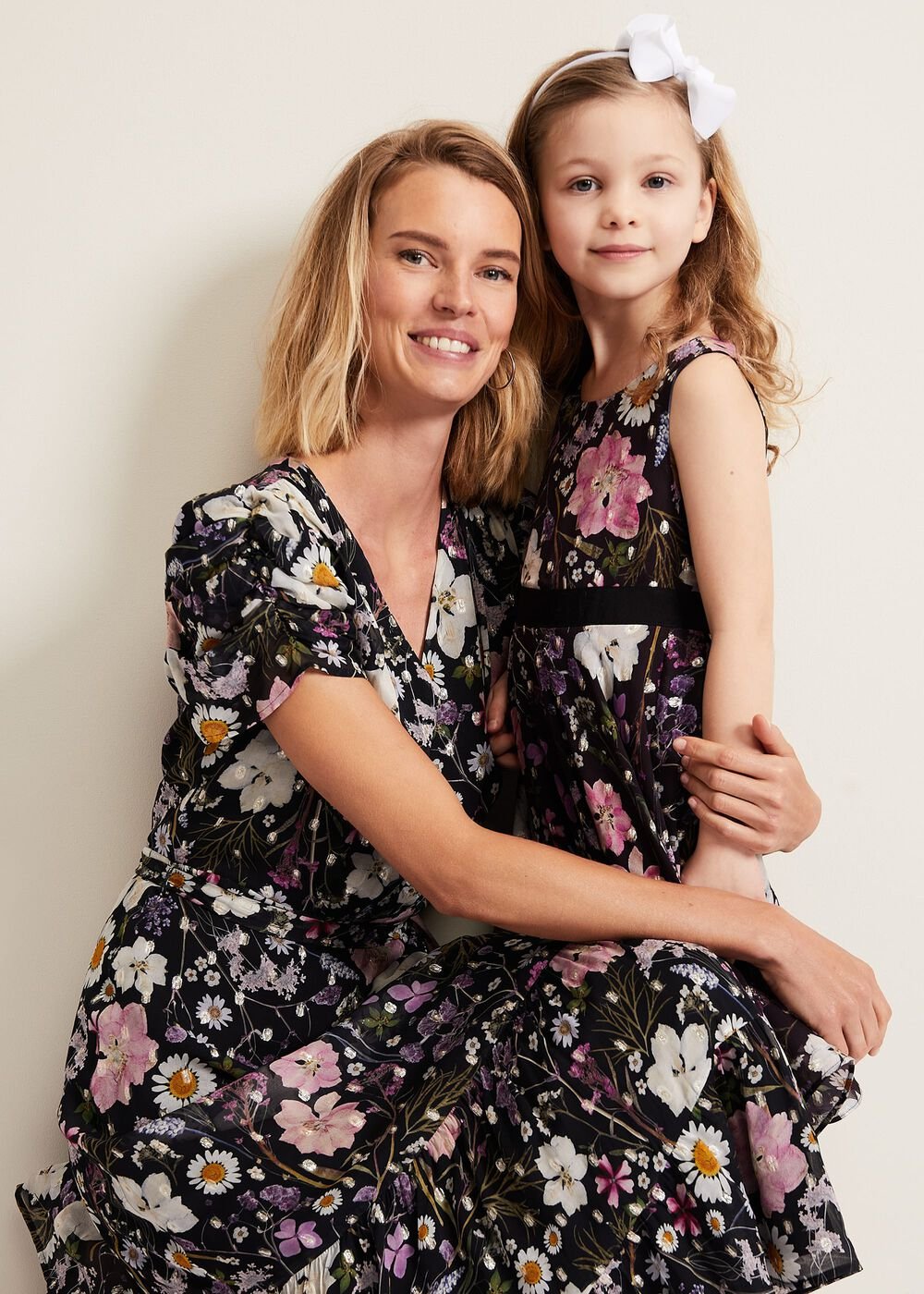 Remy Floral Shimmer Dress - Multi-Coloured