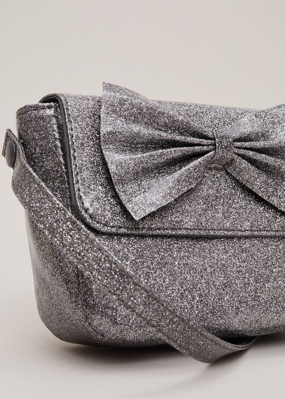 Grey Glitter Bag - Grey