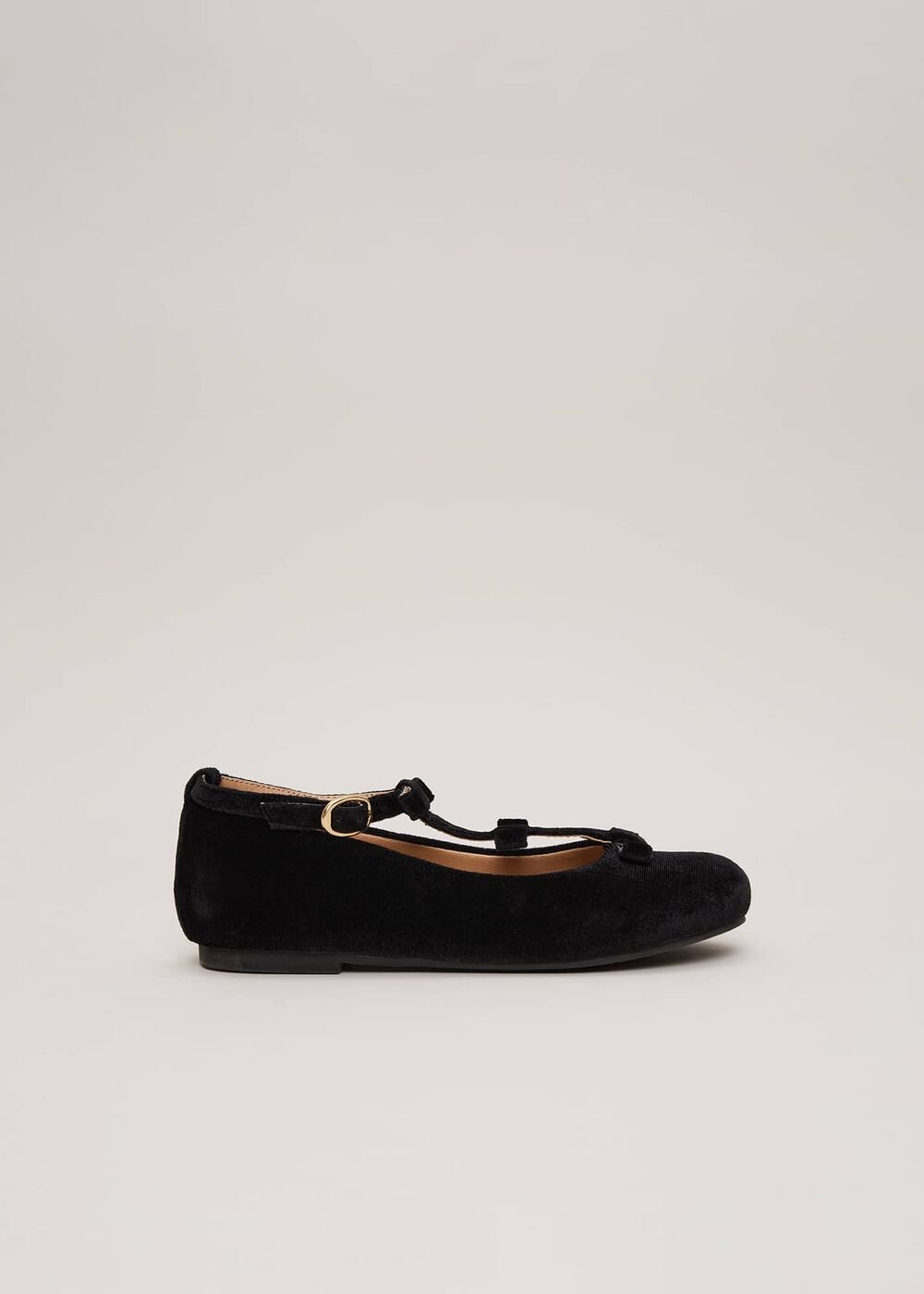 Black Velvet Shoes - Black
