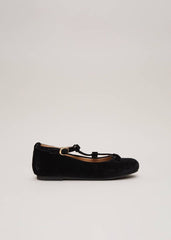 Black Velvet Shoes - Black