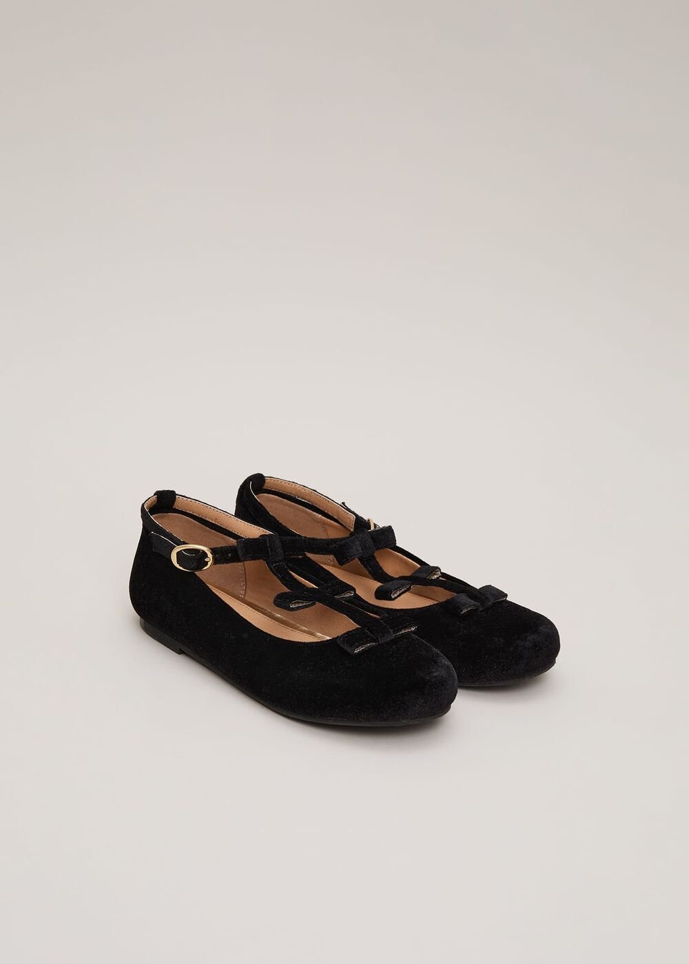 Black Velvet Shoes - Black