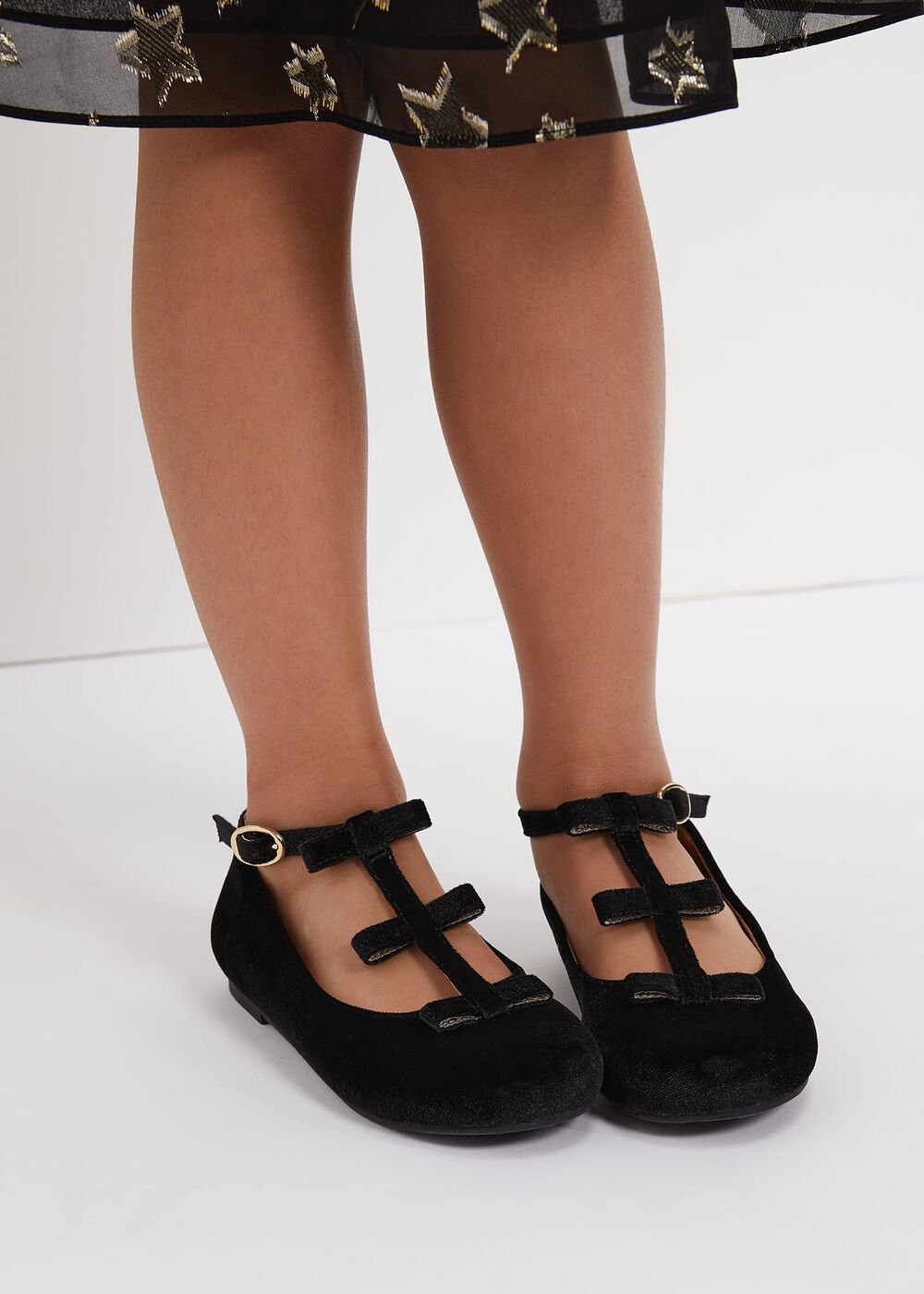 Black Velvet Shoes - Black