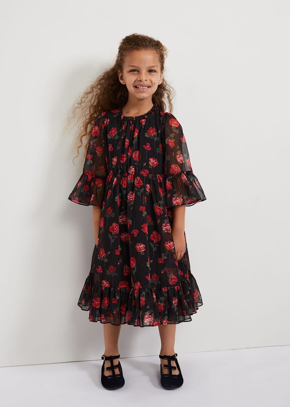 Lela Floral Smock Dress - Multi-Coloured
