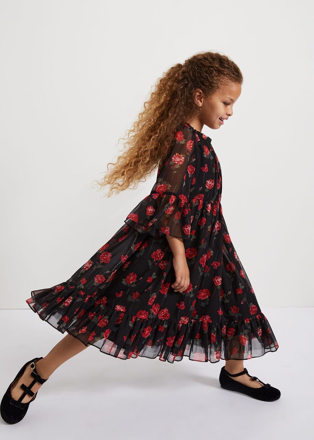 Lela Floral Smock Dress - Multi-Coloured