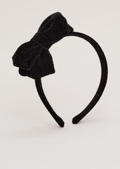 Black Velvet Headbad - Black