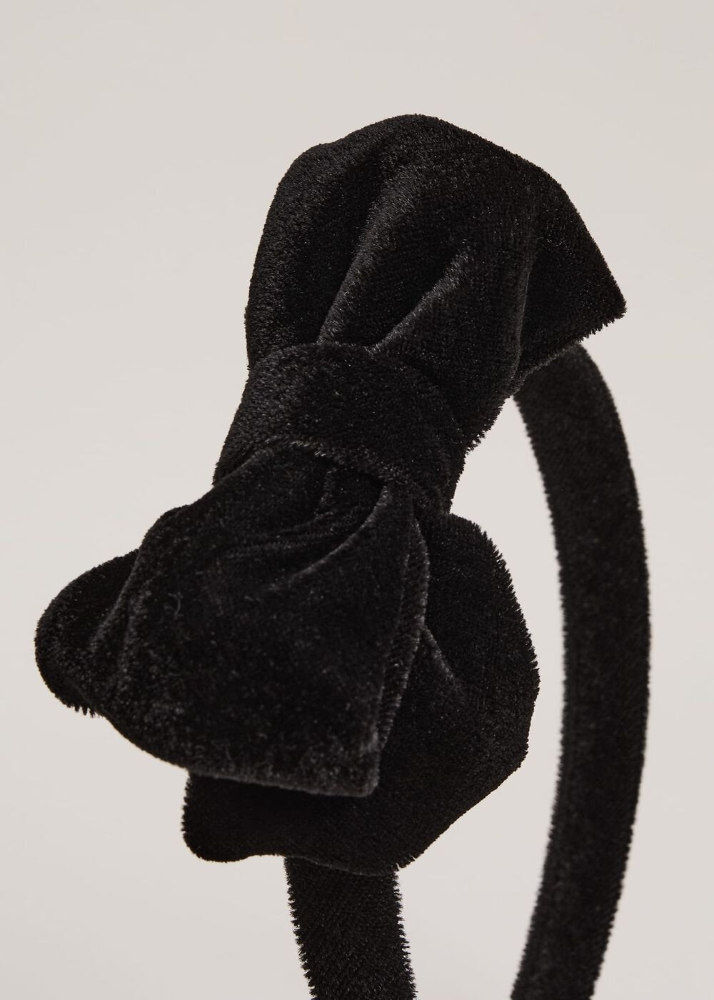 Black Velvet Headbad - Black