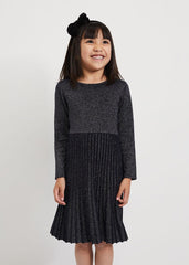 Jessamin Shimmer Fit And Flare Dress - Navy