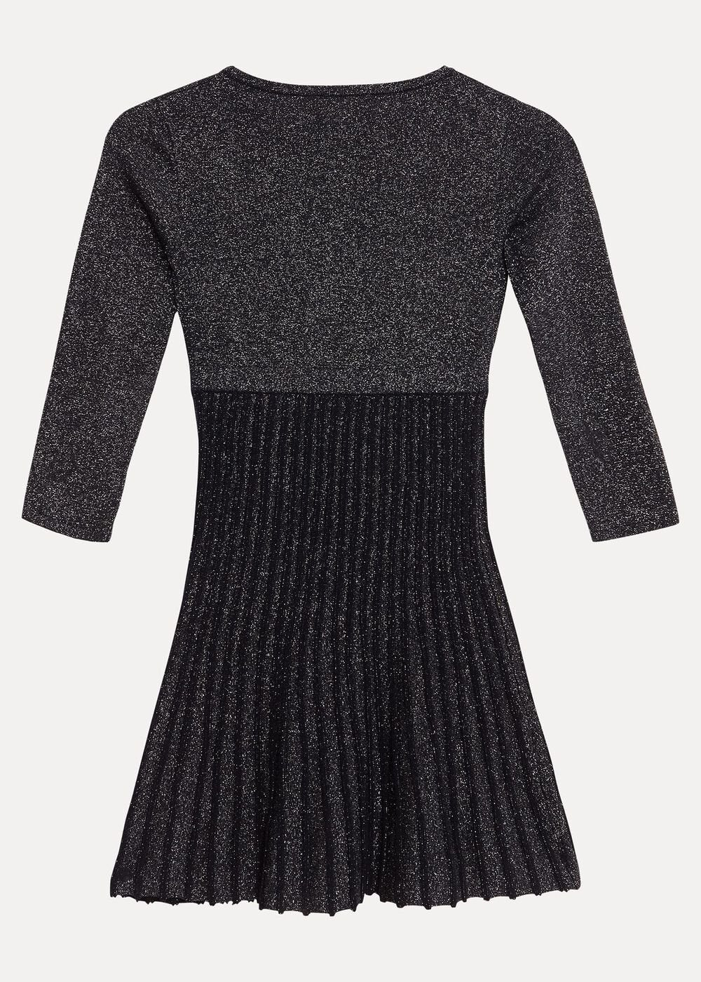 Jessamin Shimmer Fit And Flare Dress - Navy