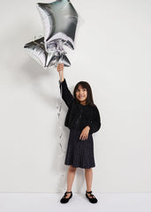 Kessie Black Fluffy Cardigan - Black