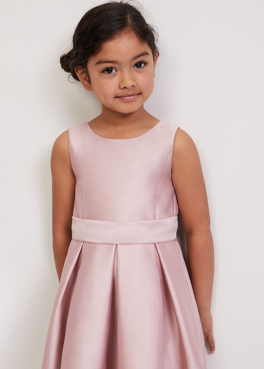 Melody Antique Rose Satin Dress - Antique Rose