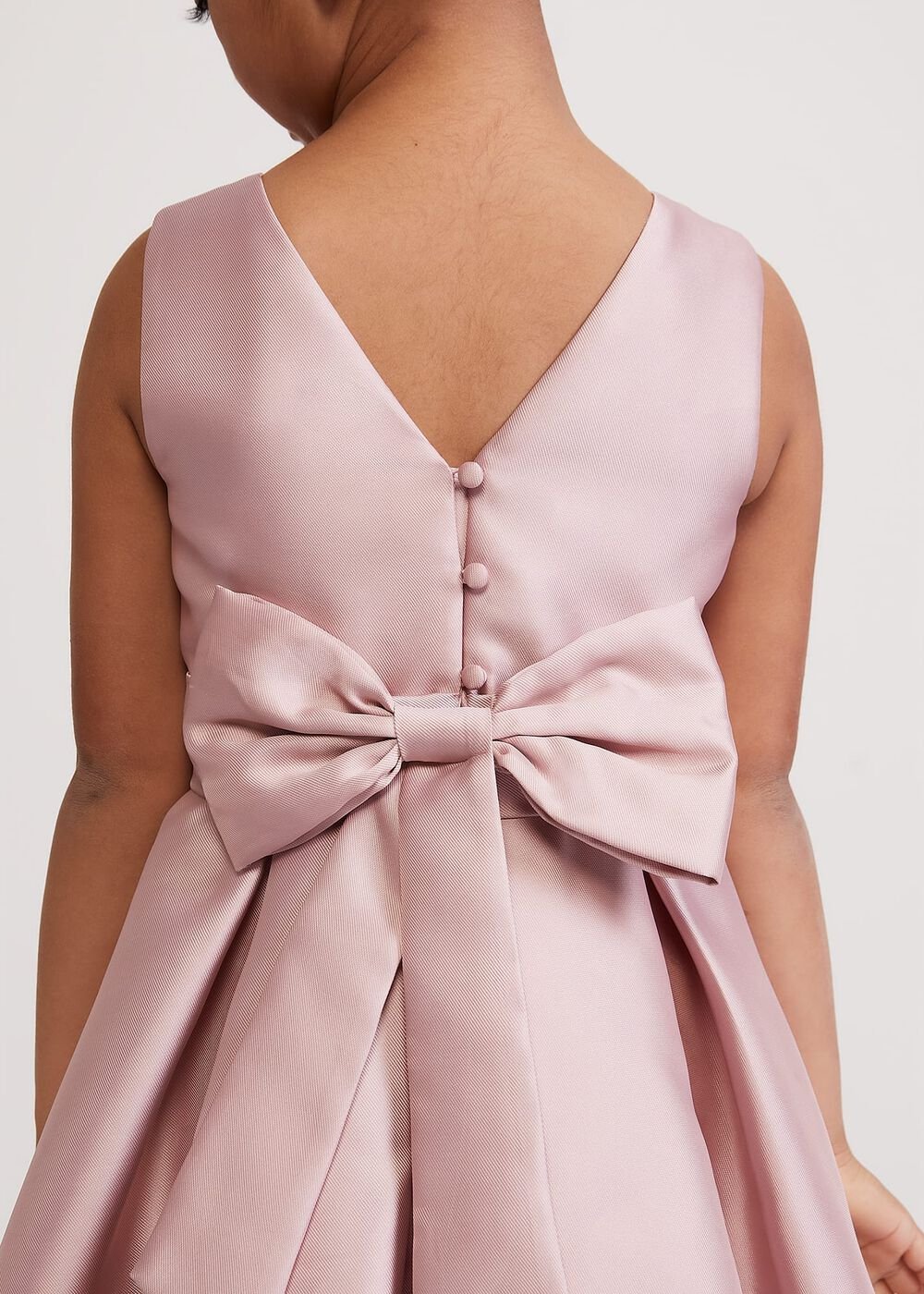 Melody Antique Rose Satin Dress - Antique Rose