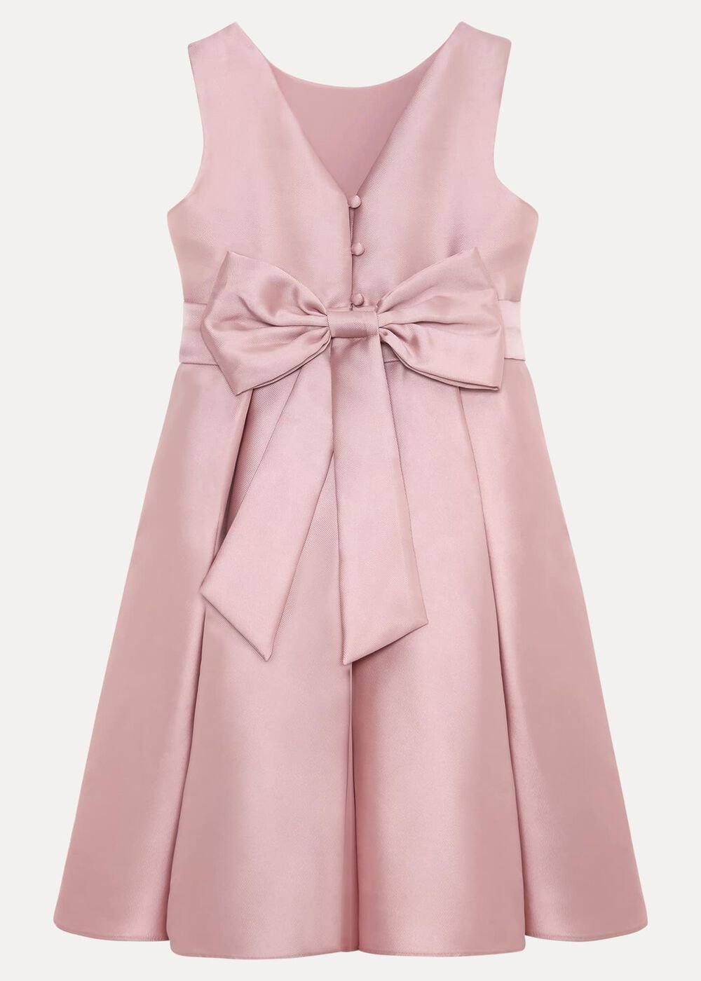 Melody Antique Rose Satin Dress - Antique Rose
