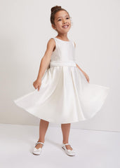 Melody Ivory Satin Dress - Ivory