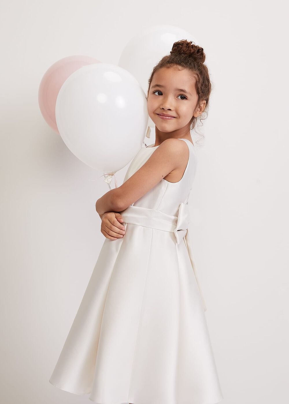 Melody Ivory Satin Dress - Ivory