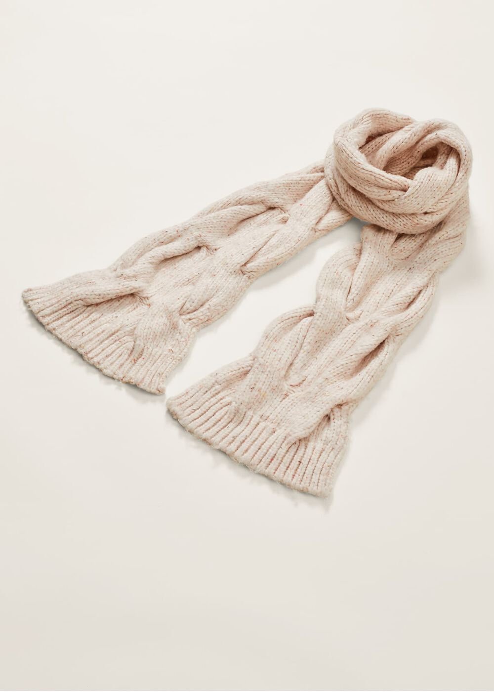 Cattie Cable Scarf - Neutral