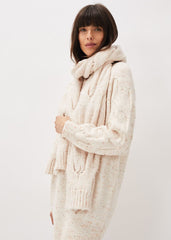 Cattie Cable Scarf - Neutral