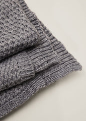 Miya Knitted Blanket - Grey