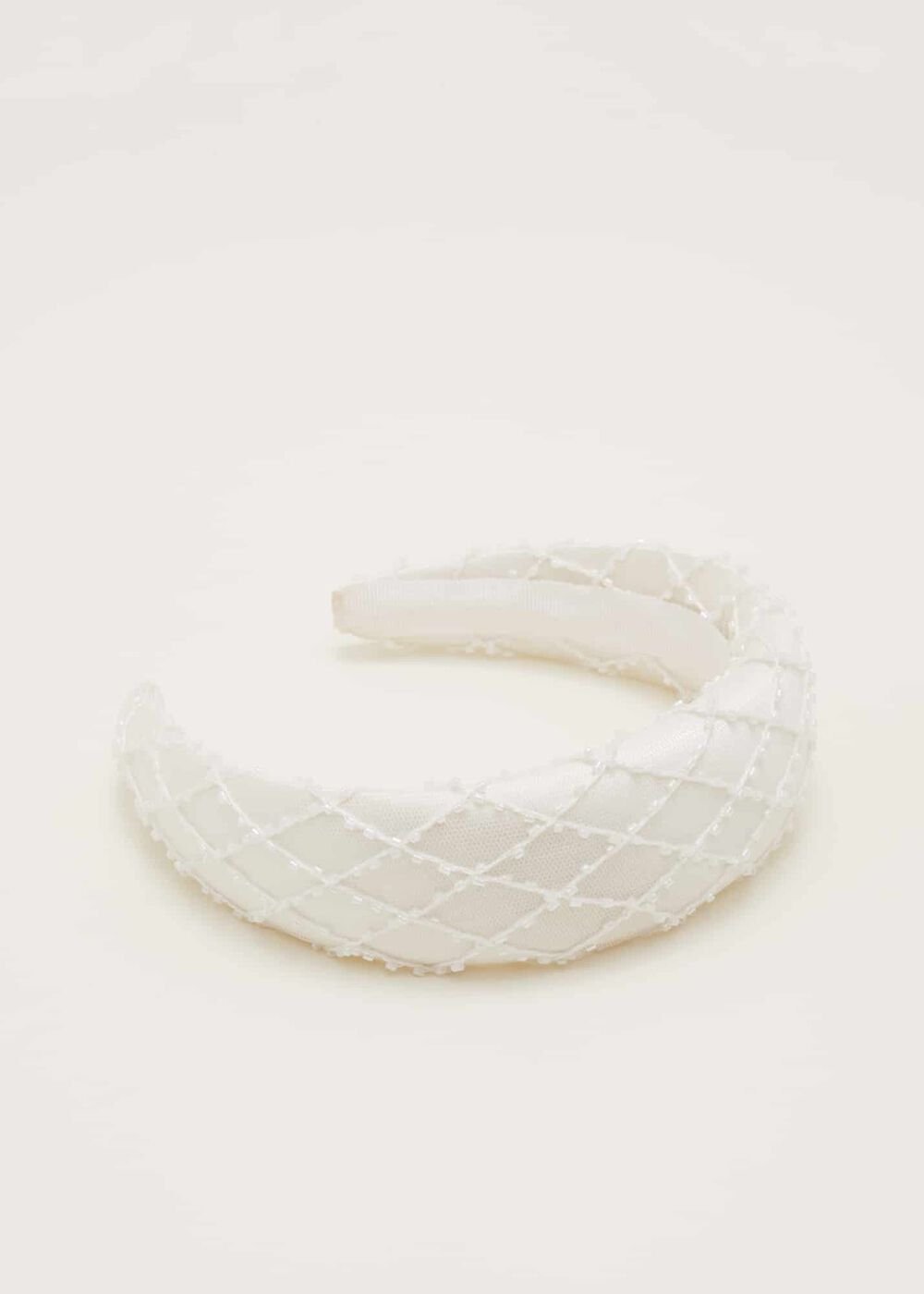Ivory Beaded Headband - Ivory