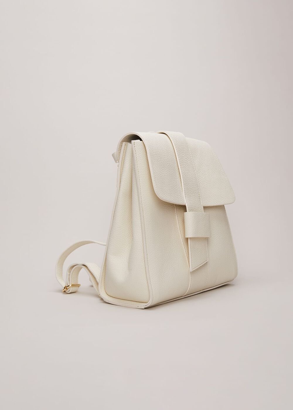 Leather Backpack - Ivory
