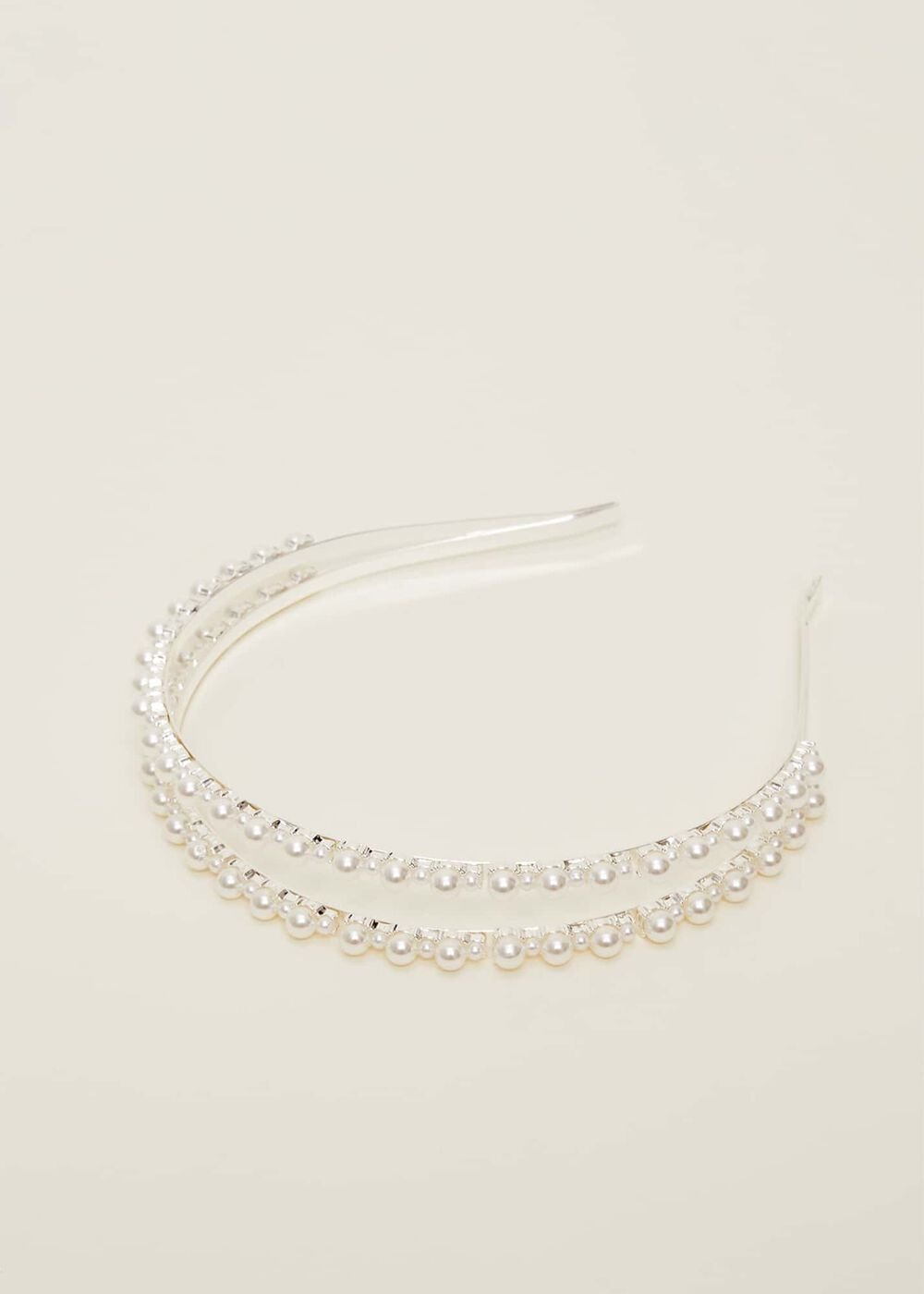 Pearl Headband - Silver