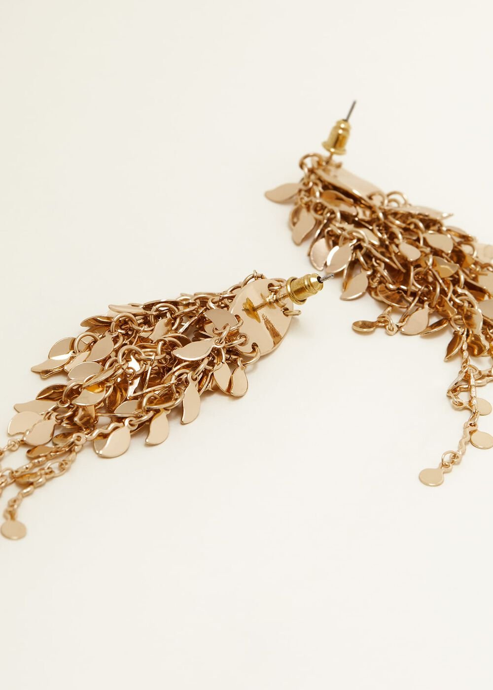 Cluster Leaf Drop Earring - Gold