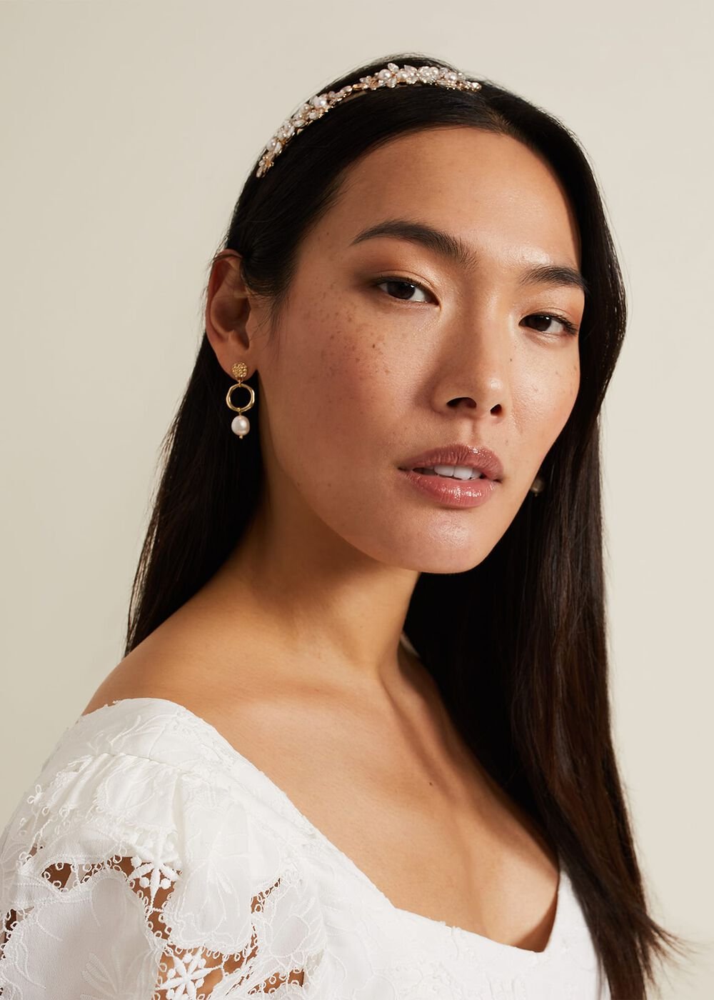 Pearl Headband - Gold