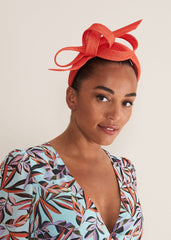 Orange Bow Headband - Vermillion
