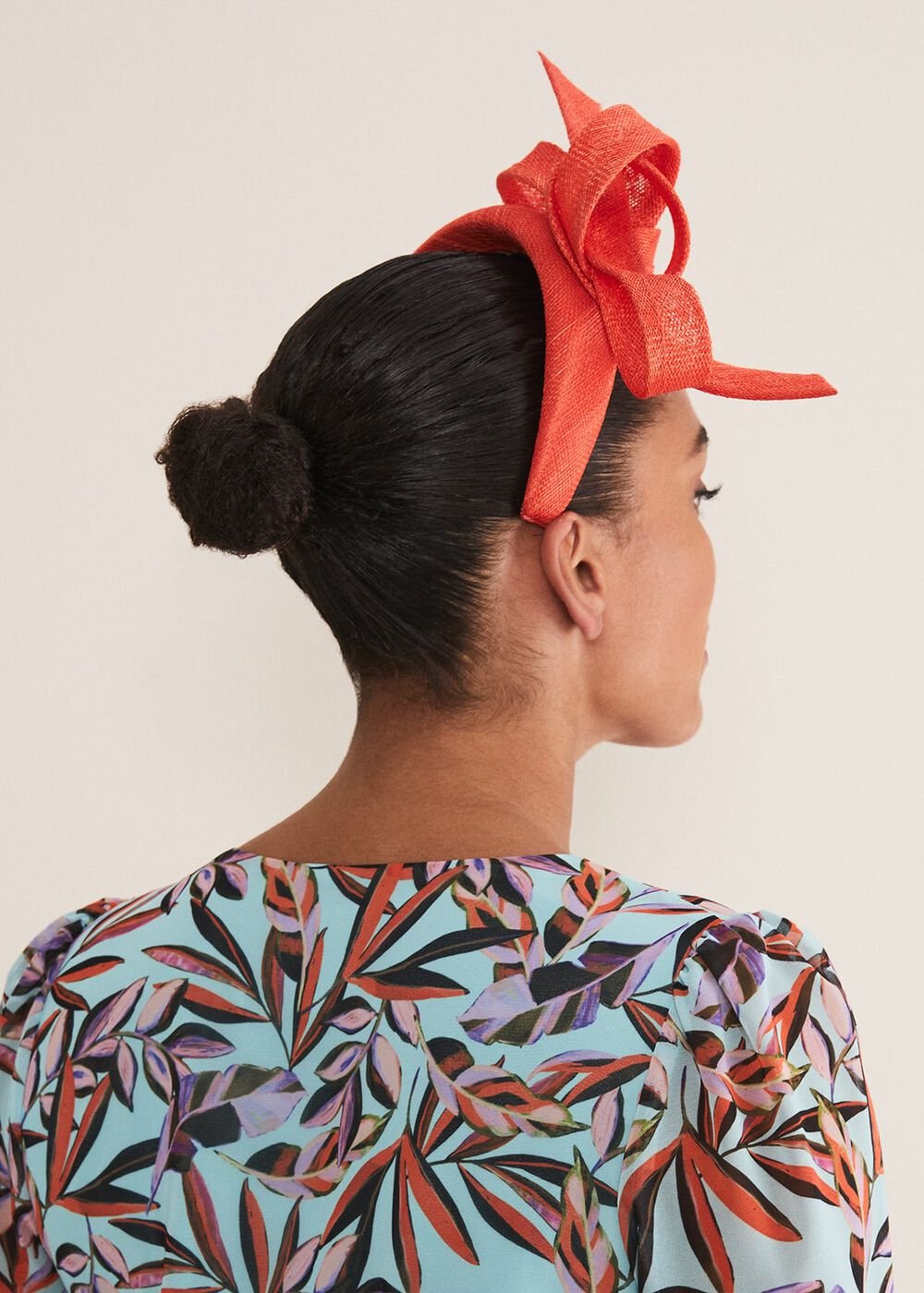 Orange Bow Headband - Vermillion