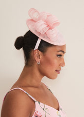 Pink Bow Fascinator - Rose Pink