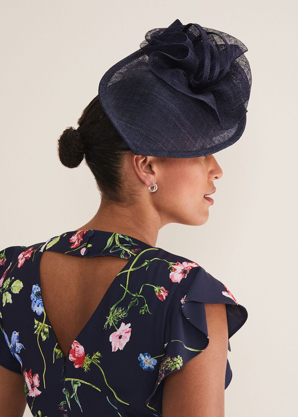 Navy Fascinator - Navy