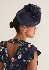 Navy Fascinator - Navy