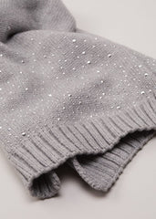 Grey Sparkly Scarf - Pale Grey